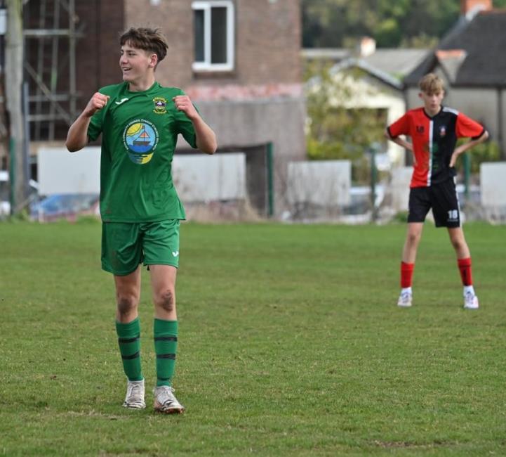 Sean on the football field